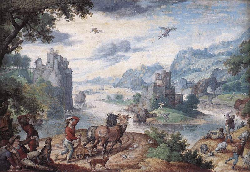 BOL, Hans Landscape with the Fall of Icarus d oil painting image